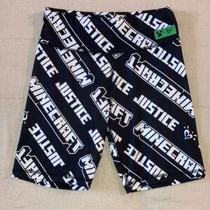 Justice Minecraft Biker Shorts size L (12-14)